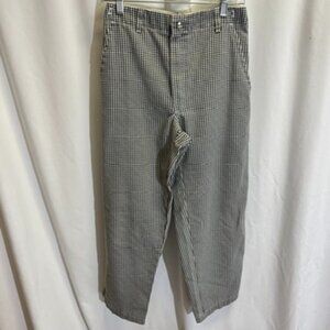 Checkerboard Plaid High Waisted Pocketed Cropped Pants by Kitchen Basic